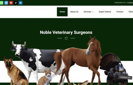 Noble Veterinary Website