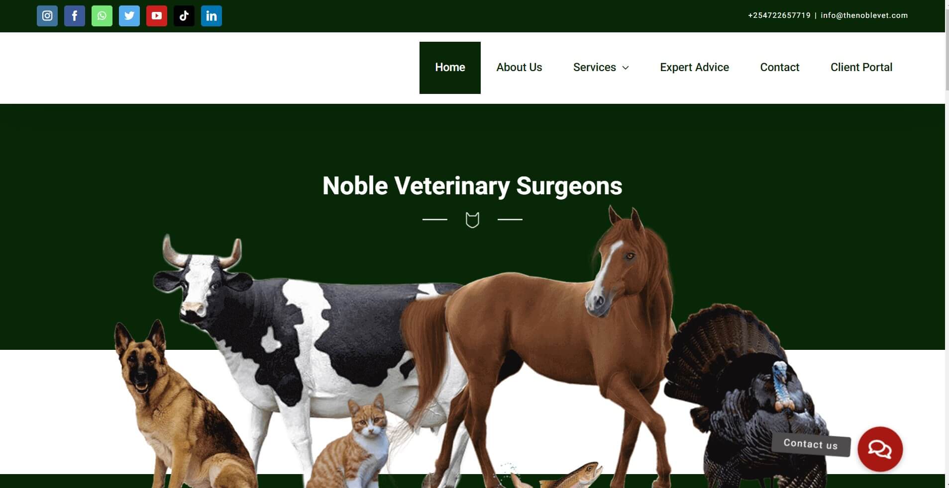 Noble Veterinary Website