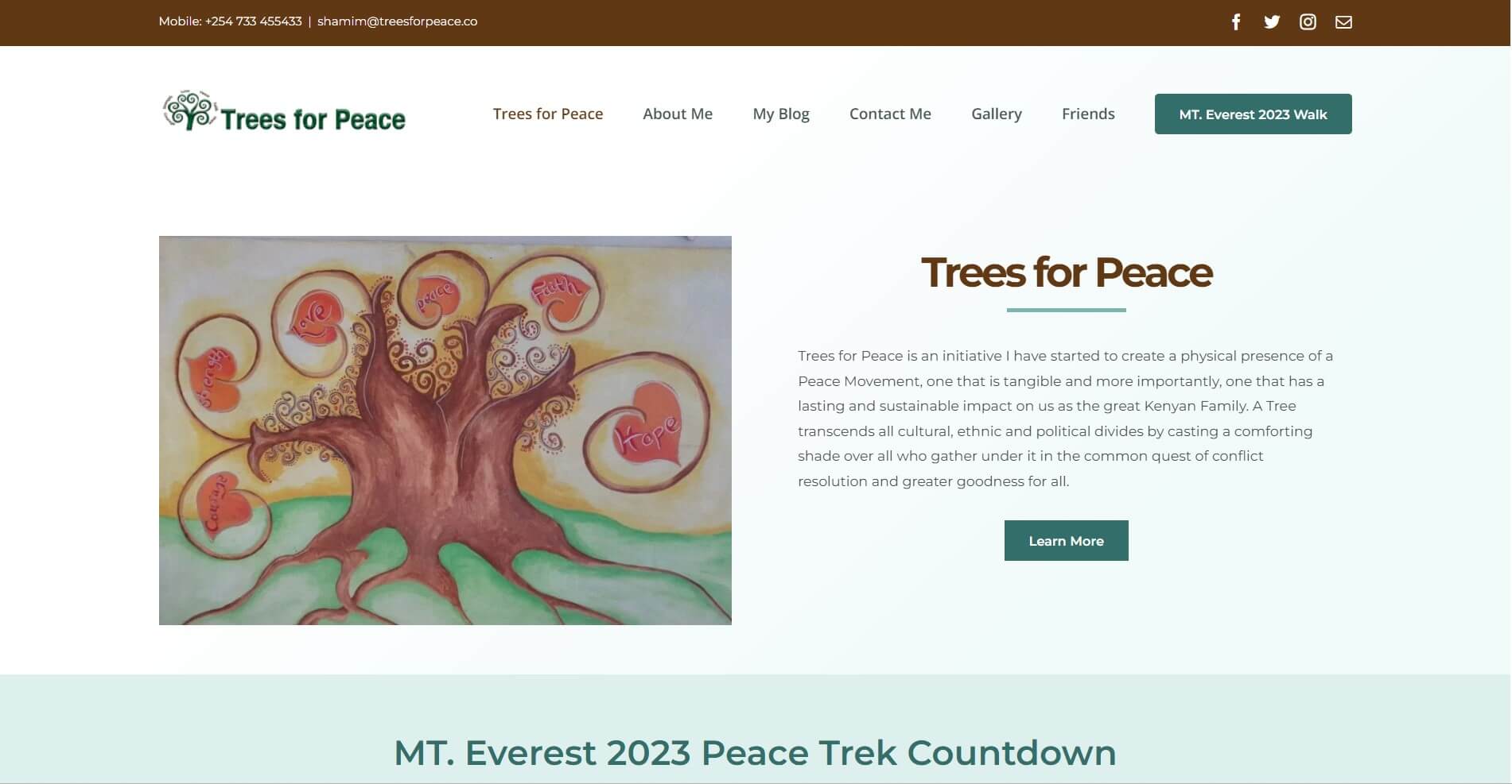 Trees for Peace Website